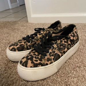 Steve Madden emi platform leopard sneaker
